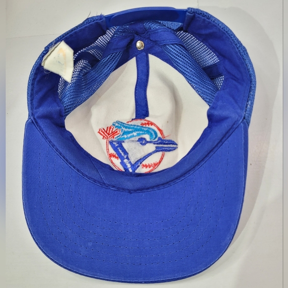 VTG MLB TORONTO BLUE JAYS SNAPBACK TRUCKER MESH CAP HAT TED FLETCHER SPORTS OS - Picture 12 of 14